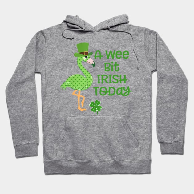 Flamingo Shamrock Patrick Day Hoodie by cedricchungerxc